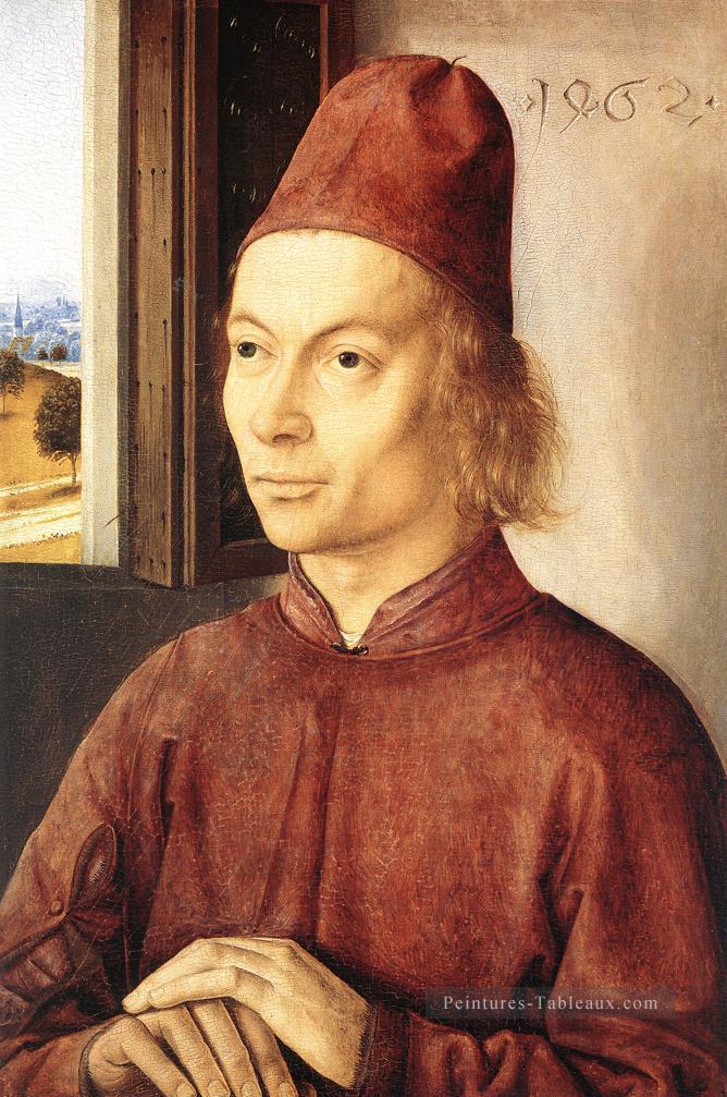 Portrait d’un homme 1462 hollandais Dirk Bouts Peintures à l'huile